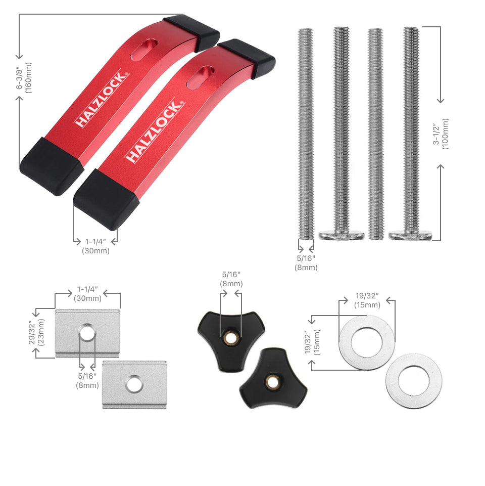 HalzLock® T-Track Clamps - The Bonna