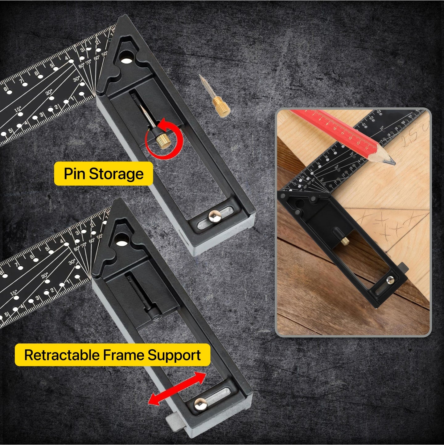 HalzLock® 10-90 Degree Adjustable Ruler