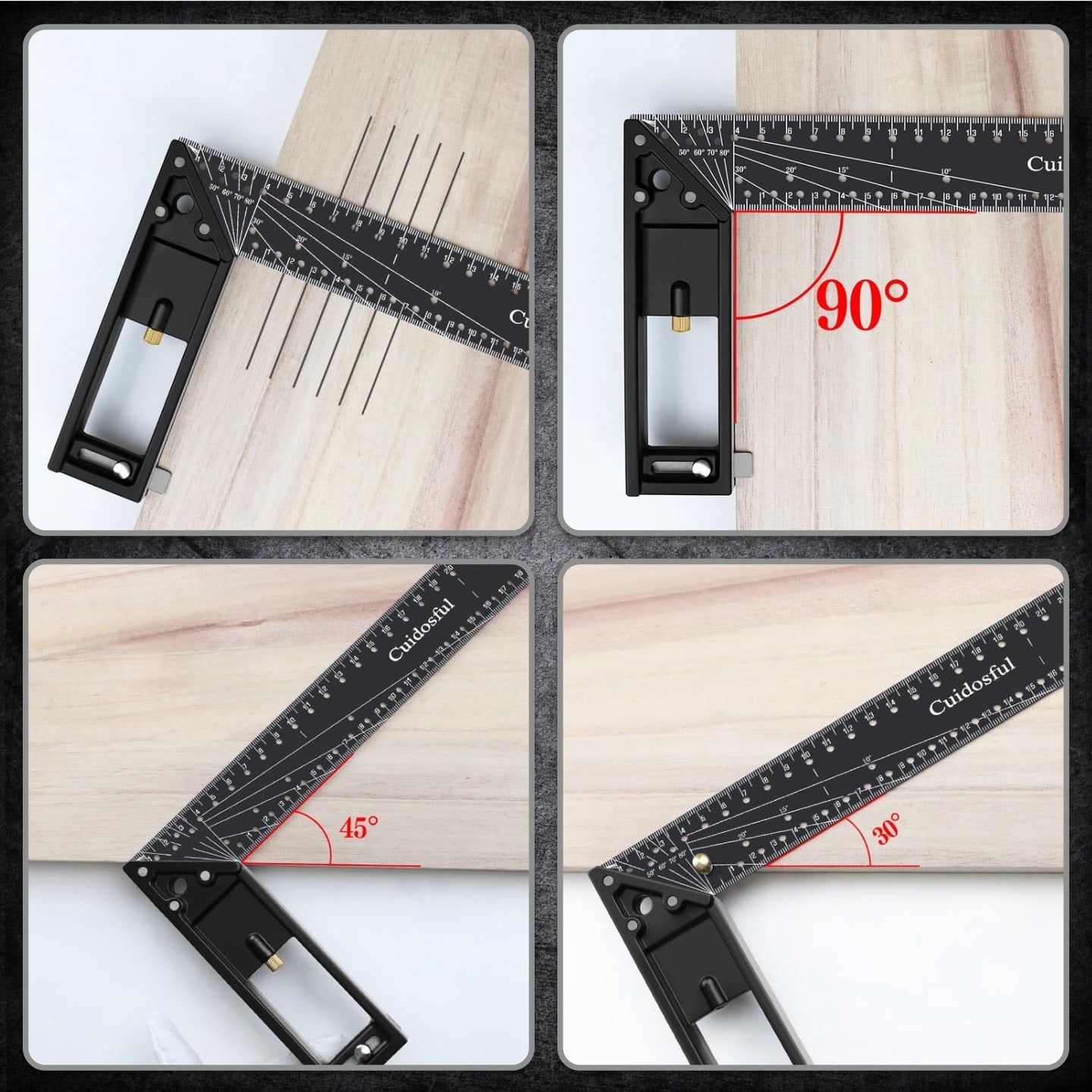 HalzLock® 10-90 Degree Adjustable Ruler